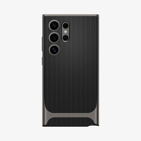 ACS07304 - Galaxy S24 Ultra Case Neo Hybrid in Black showing the back